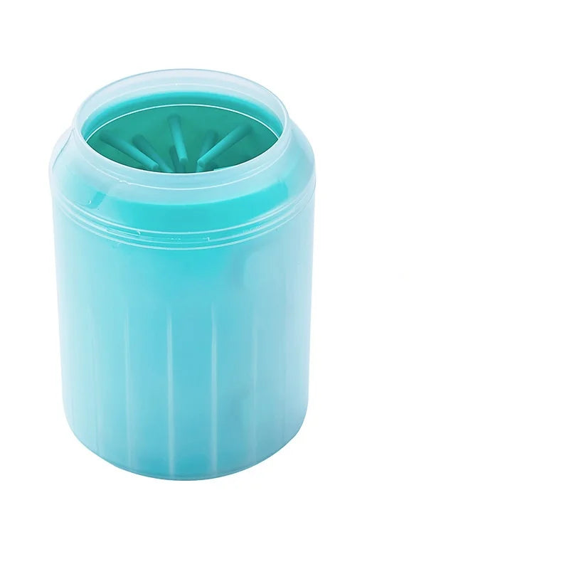 Silicone bristle paw cleaner cup