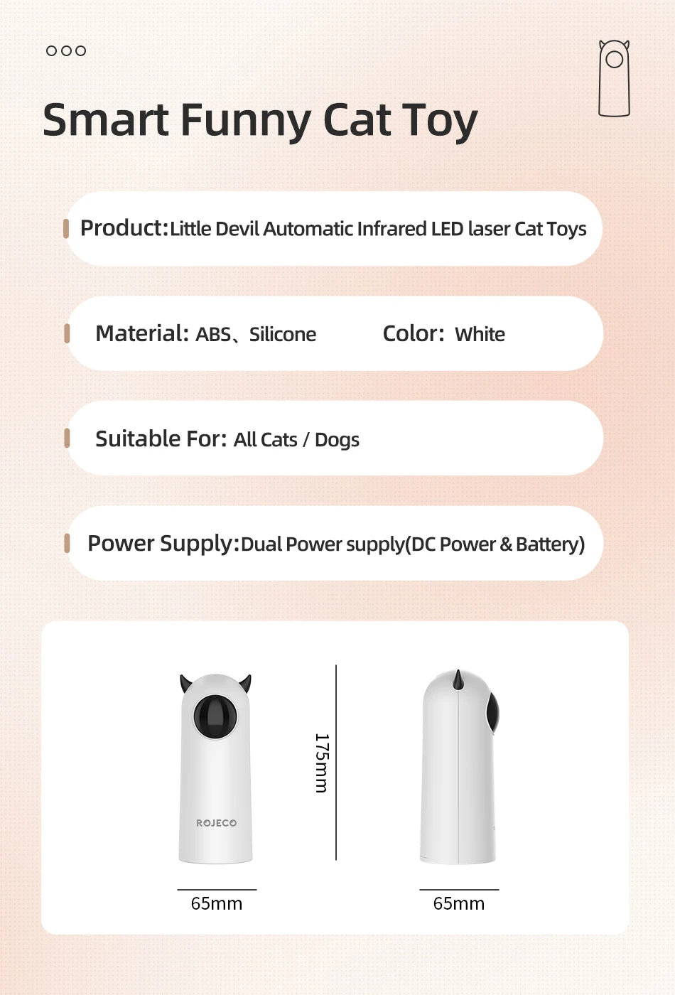 Smart cat toy with adjustable laser movement patterns