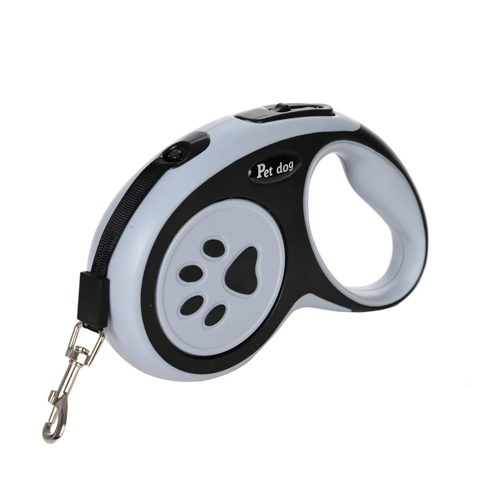 Comfortable grip retractable leash for daily dog walks