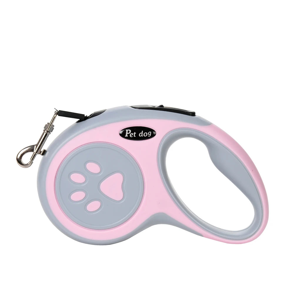 Comfortable grip retractable leash for daily dog walks