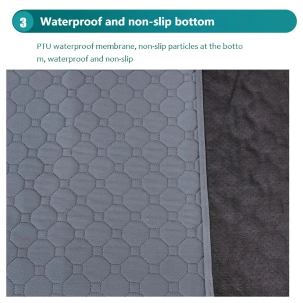 Dark grey reusable training pad for multi-scene use - car seat, sofa, floor protection