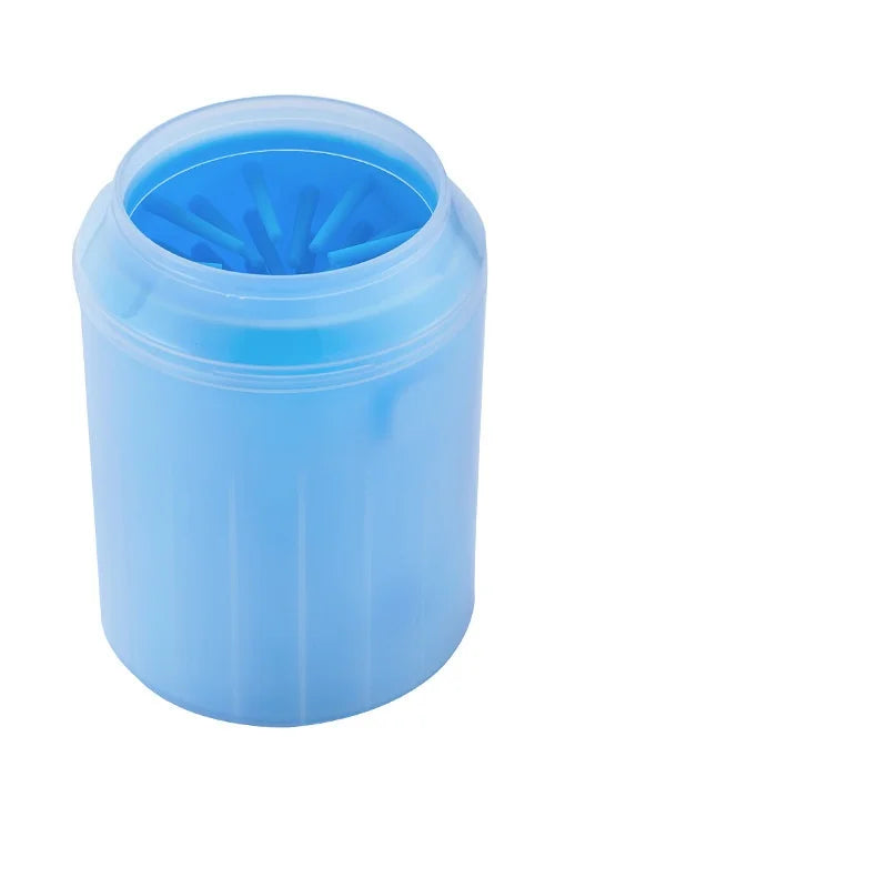 Silicone bristle paw cleaner cup