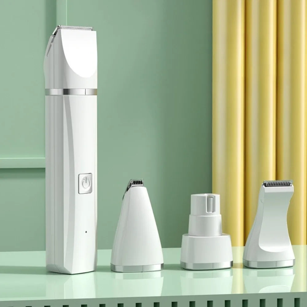 Complete electric grooming kit for pet hair and nail care