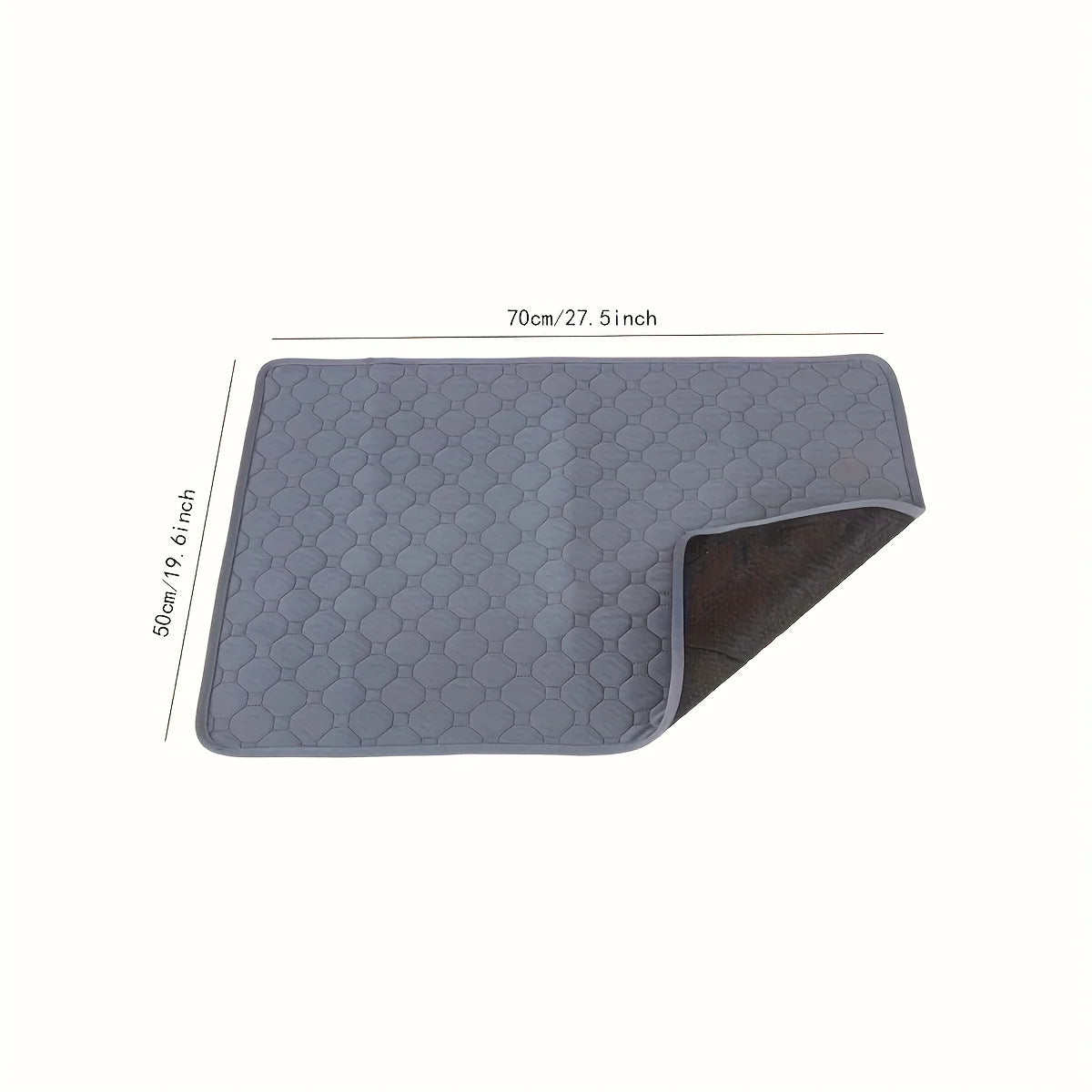 Dark grey reusable training pad for multi-scene use - car seat, sofa, floor protectio