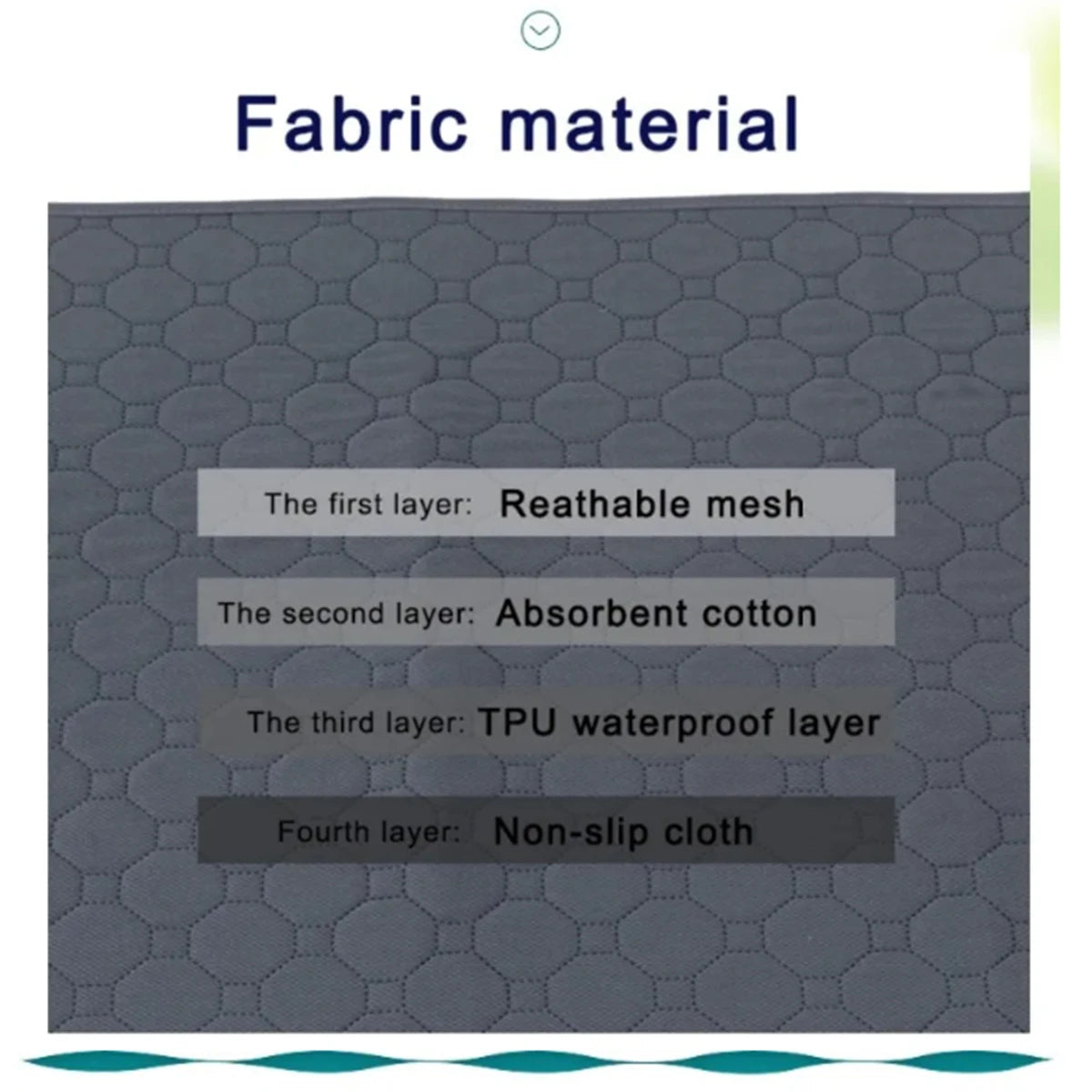Beige washable dog mat for bathroom, furniture, and vehicle protection - absorbent pee pad