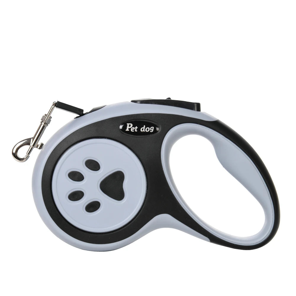 Comfortable grip retractable leash for daily dog walks
