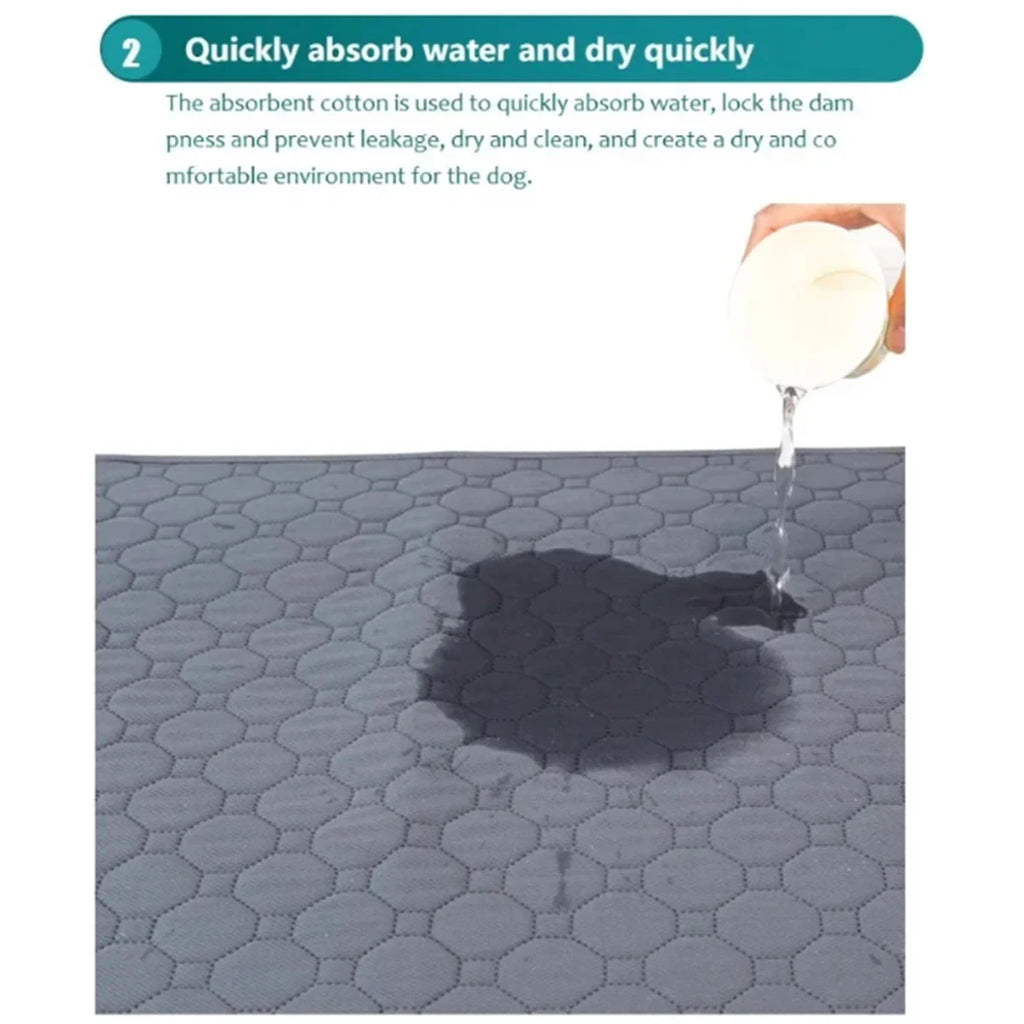 Premium Reusable Dog Pee Pad - Waterproof & Washable Training Mat