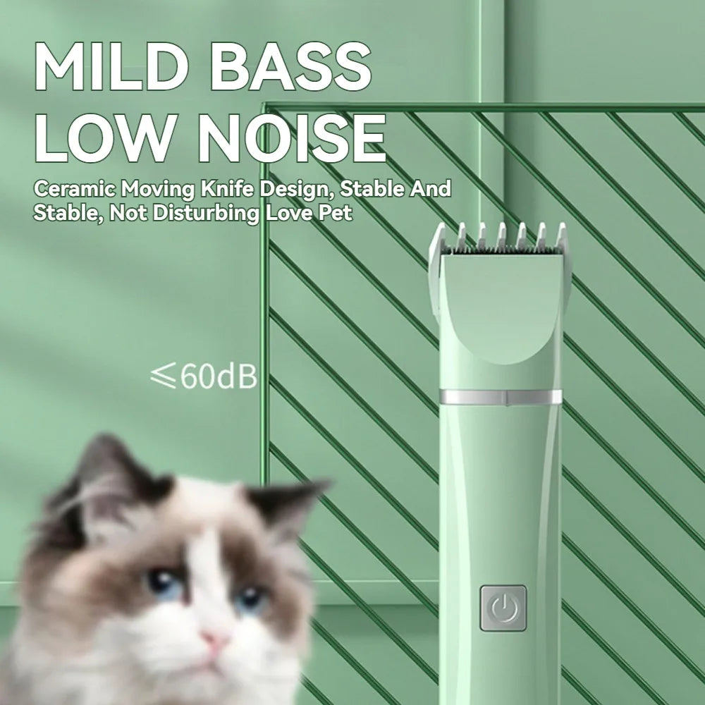 Pet nail grinder and hair trimmer in one grooming kit