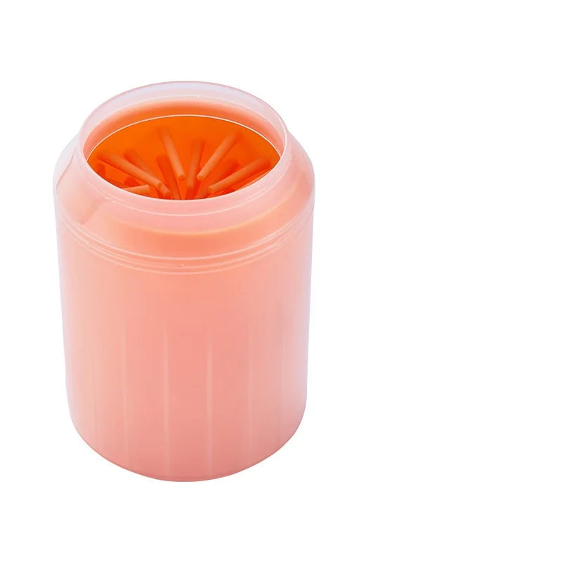 Silicone bristle paw cleaner cup