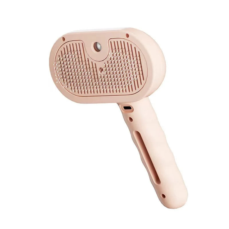 Handheld pet grooming tool with steam technology